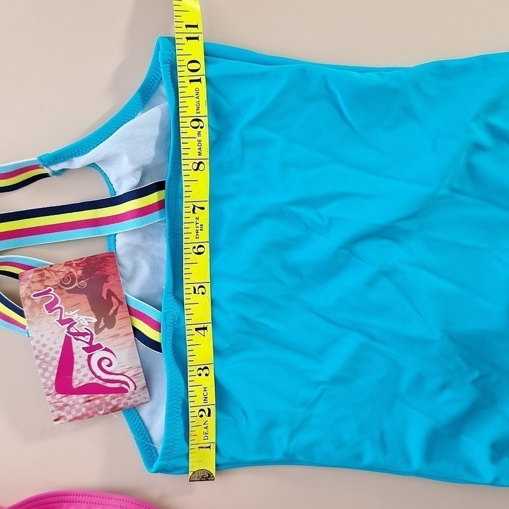 Kanu Surf One Piece Swimsuit Girls 8 Aqua - Picture 8 of 8